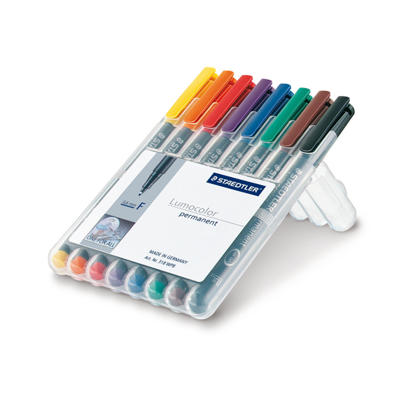 Busta 8 Pennarelli Lumocolor Permanent 318 F 0 6mm 318wp8 4007817323694