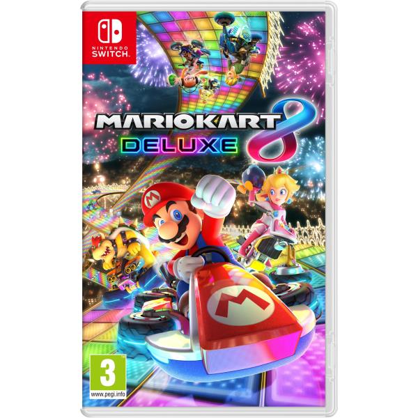 Nintendo Switch, edizione speciale di Mario Kart 8 Deluxe, gioco di corse con personaggi di Mario, incluso nel pacchetto della console. 0045496420260 | initpc.it