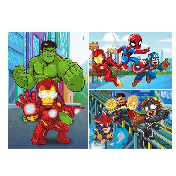 Puzzle 3x48 Pz Marvel Superhero Clementoni 25257 8005125252572