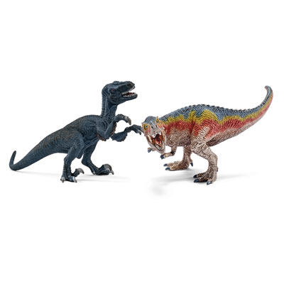 Animale Schleich Tirannosauro e Velociraptor Piccoli Schleich 2542216 4005086422162