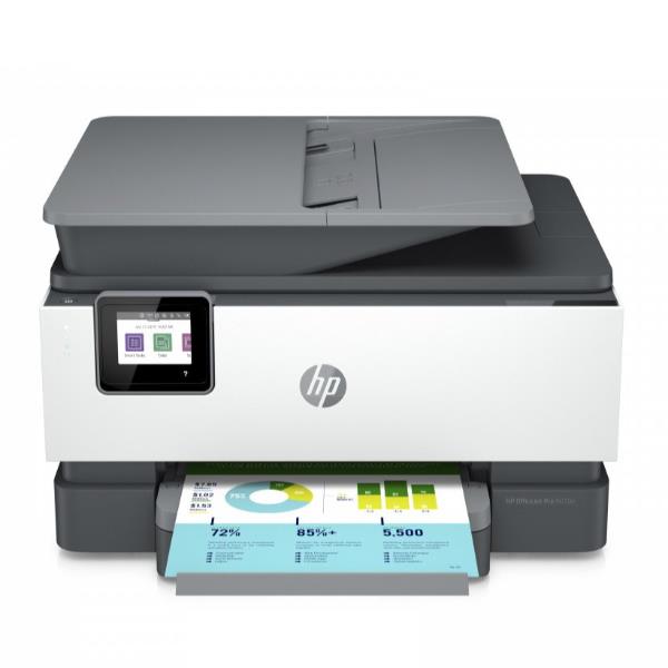 Stampante multifunzione HP OfficeJet Pro 9010E, stampa, scanner, fax e connessioni wireless per ufficio, prodotto di alta qualità da HP Inc. 0195161468582 | initpc.it