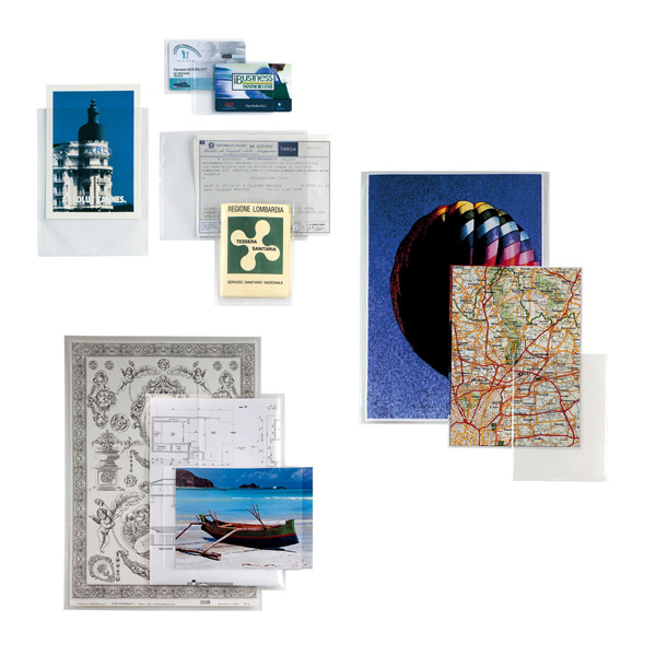 CF100BUSTE SOFT 11X16 TRASP - Buste a 'U' trasparenti in PP liscio, alto spessore, misura 11x16 cm, confezione da 100 pezzi, marchio Sei Rota 8004972009711 | initpc.it