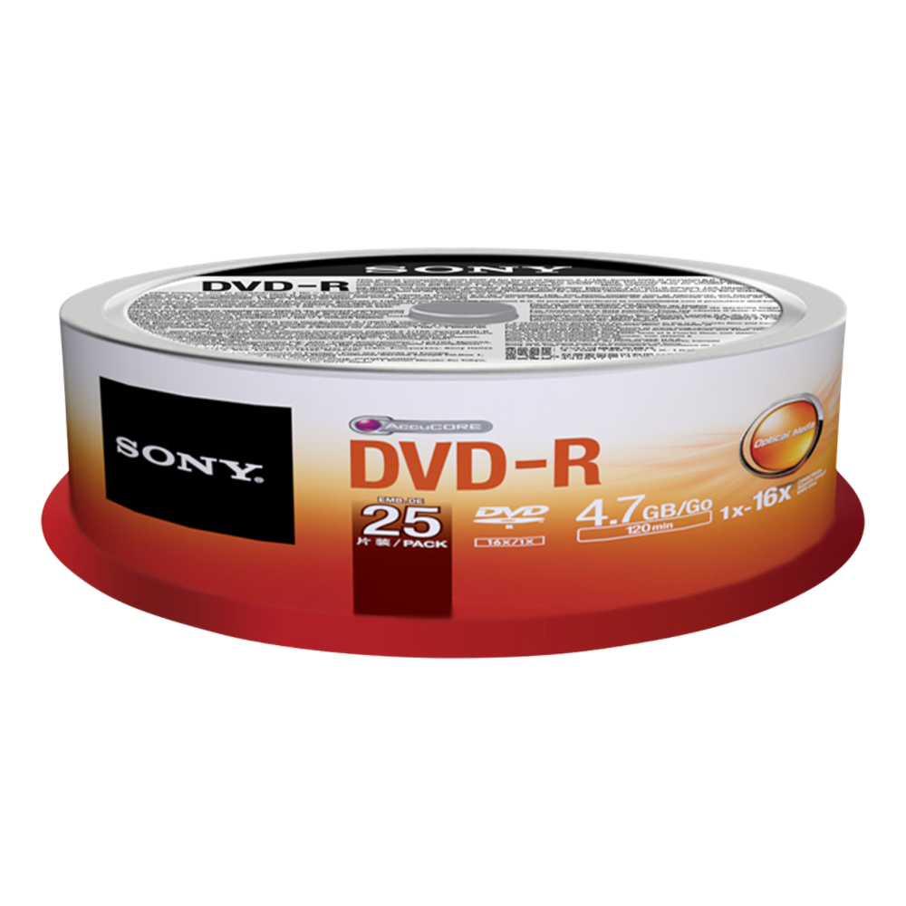 Dvd R 16x Spindle Bulk 25 Pcs Sony Rme Retail Media 25dmr47sb 27242855748