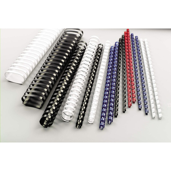 Prodotti per cancelleria, dorsi in plastica neri, marca GBC, misura 10mm. 0033816097032 | initpc.it