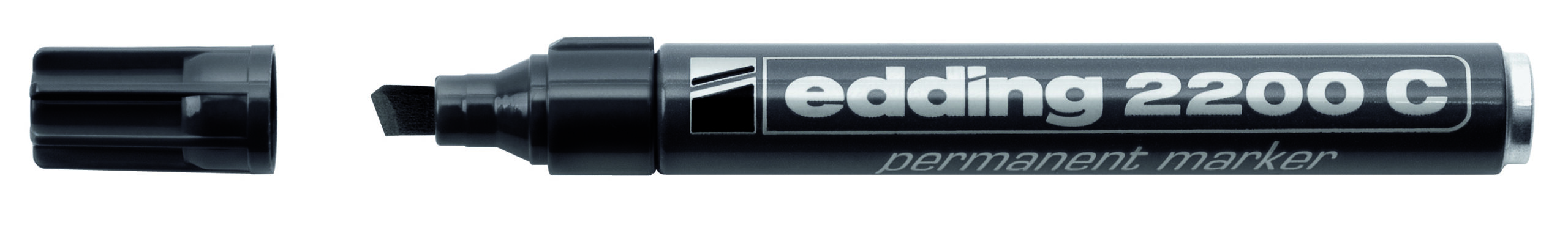 Marcatore permanente edding 2200c nero punta scalpello da 1,5 a 5 mm 4004764443154