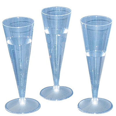 Bicchieri Plastica Trasparente Flutes 110cc Pz 20 Dopla 2884 8008650029084