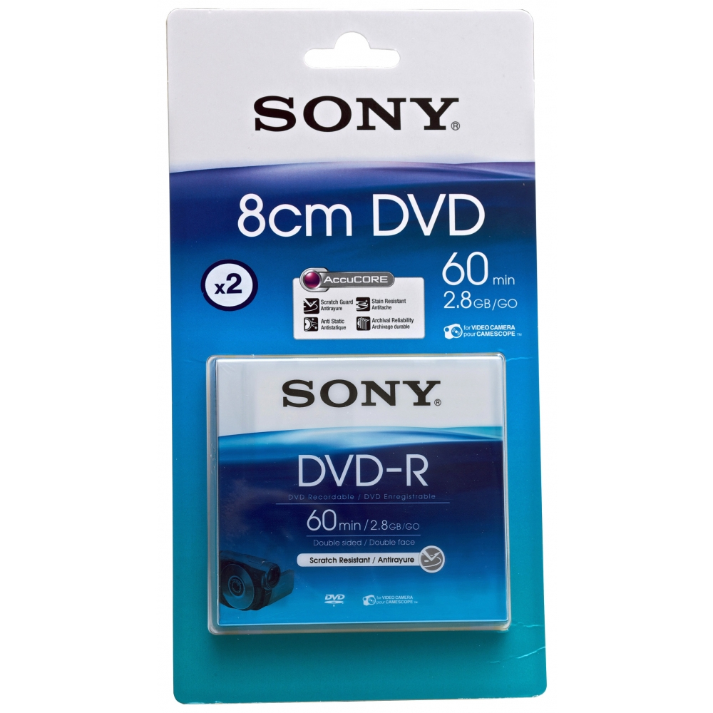 Dvd R 8cm Blister 60 Mn X2 Sony Rme New Media 2dmr60a Bt 4901780979929