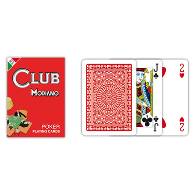 Carte poker club rosso Modiano pz.54