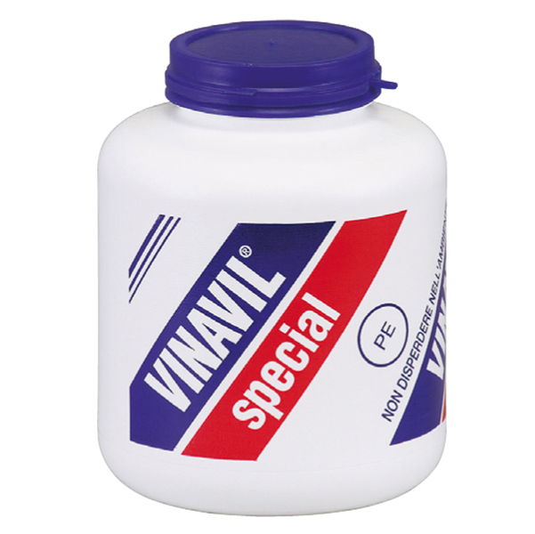 Colla vinilica universale Vinavil Special, con peso netto di 1000 grammi (1 kg), utilizzata per diverse applicazioni e materiali. 8002224617813 | initpc.it