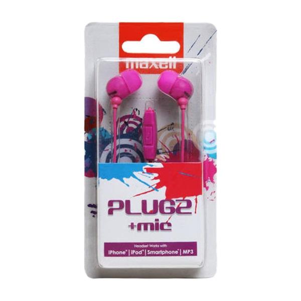 Auricolari Microfono Pink Plugz F Maxell 303762 4902580771980
