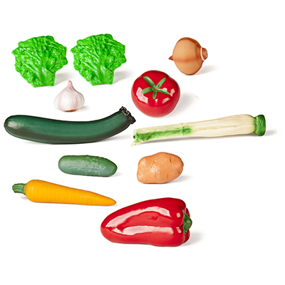 Verdure in plastica set 11 pezzi giocattolo 8413082305826