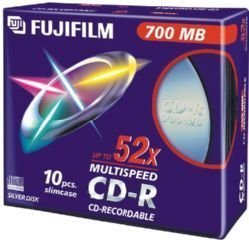 Cd R 80 Min 52x Slim 47444 Conf 10 Fujifilm 16306 4902520242228