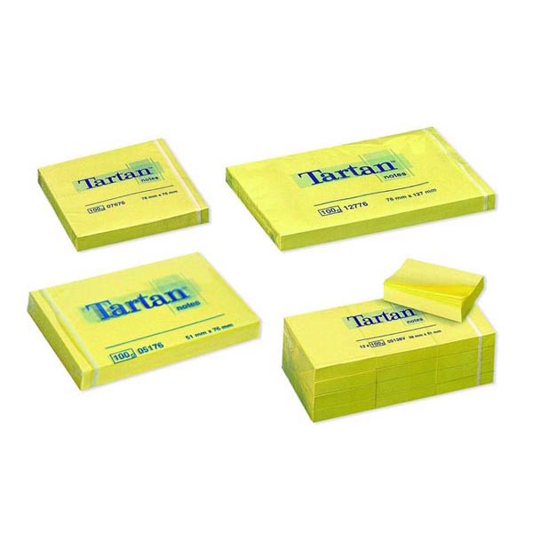 Blocco Tartan 7676 Giallo 76x76mm 100fg 63gr 7100172742 3134375060080