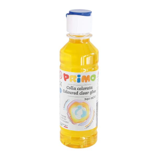Colla liquida colore acceso giallo, marca Primo, contenuto 240ml. 8006919329050 | initpc.it