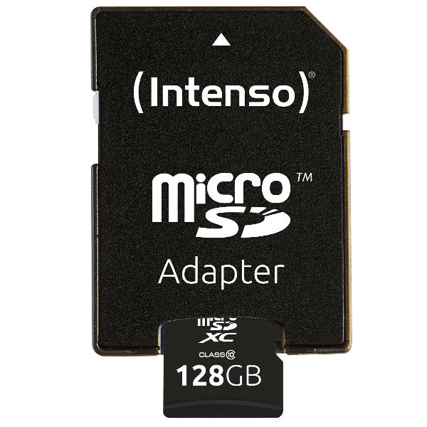 Micro Sd con Adattatore 128gb C10 Intenso 3413491 4034303030064
