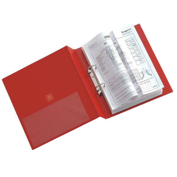 Raccoglitore personale in set di sei, Stelvio Ti, formato A4, con 4 anelli a D da 17 mm, colore blu, con inserto del dorso alto 3 cm. 8004972024189 | initpc.it