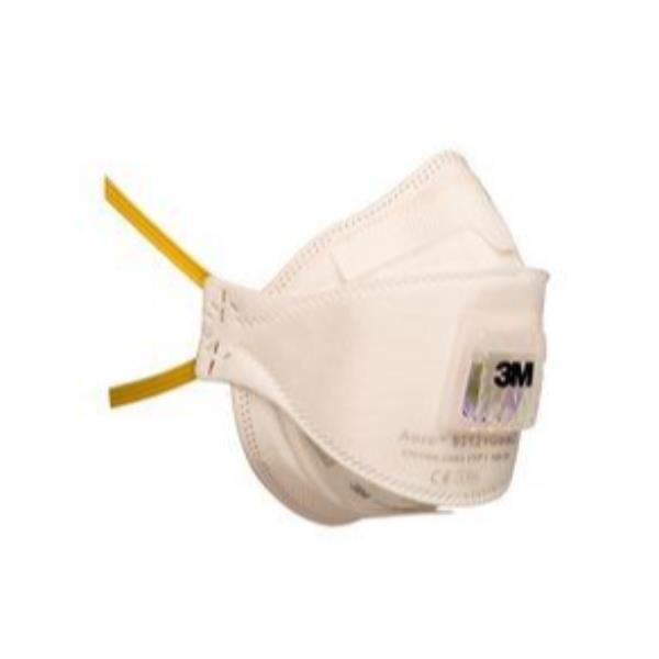 Prodotto CF10RESP POLVERI AURA CON VALV9312+, marchio 3M, dispositivo di protezione per la respirazione in ambiente a rischio polveri e sostanze chimiche. 4054596329447 | initpc.it