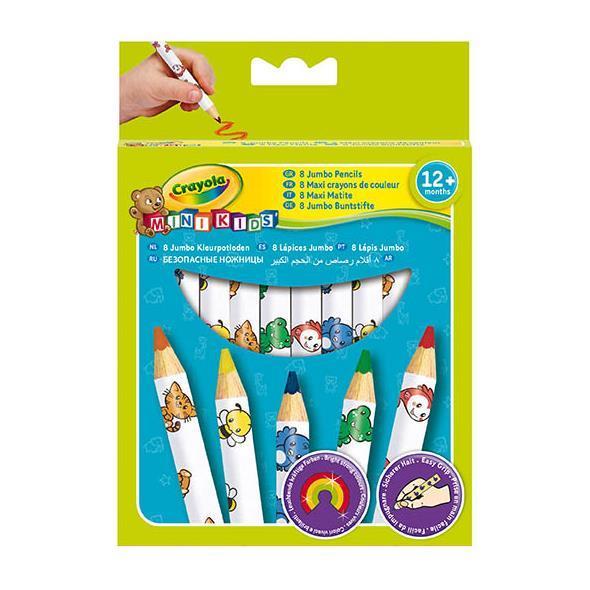 Matite colorate Maxi CF8 di alta qualità della nota marca Crayola, ideali per le creazioni artistiche e il disegno per bambini. 5010065036789 | initpc.it