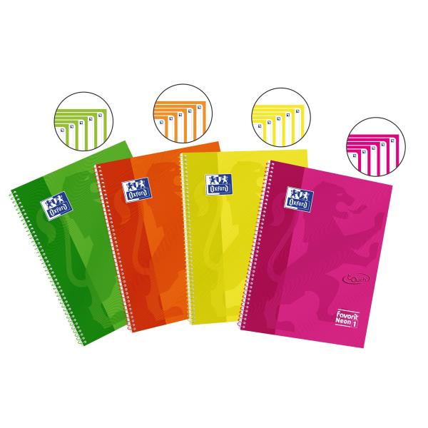 Maxi Spir Neon1 A4 5mm Giallo Oxford 400108154 8412771024758