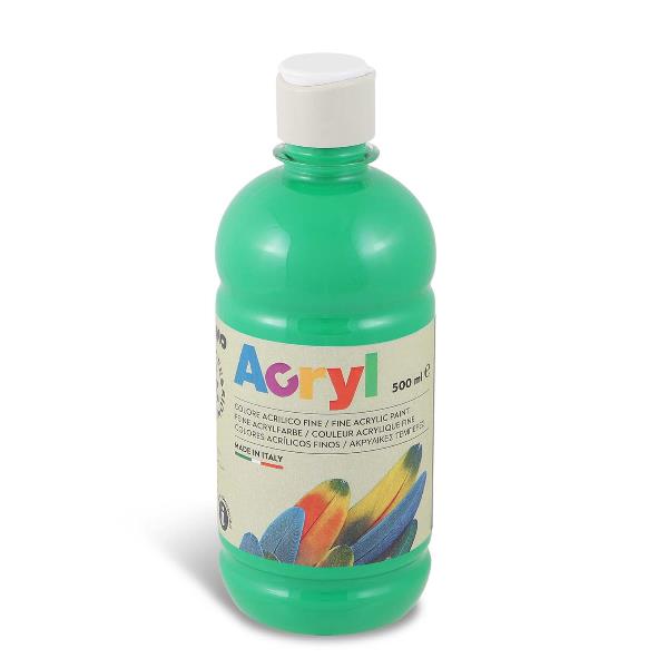 Bottiglia di acqua temporanea acrilica verde, marca Primo, contenente 500ml. 8006919740039 | initpc.it