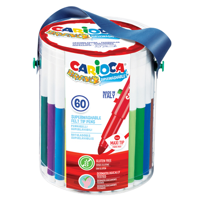 Pennarelli Carioca Bravo Vaso 60 Pz Carioca 40100 8003511401009
