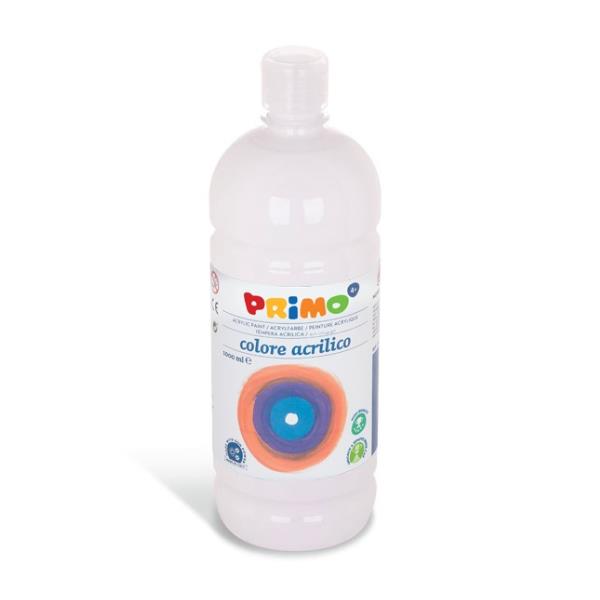 Acquerello acrilico bianco, 1000ml, marca Primo, per la realizzazione di opere d'arte e disegni. 8006919014048 | initpc.it