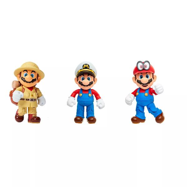 Super Mario 4 Mario Odyssey 3 Pack Jakks 406534 192995406537