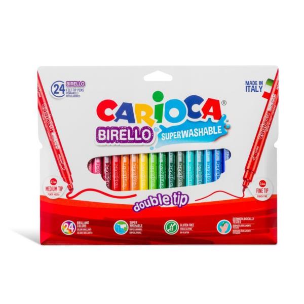 CF24 Pennarello Birello Assortiti di alta qualità della marca Carioca, con una vasta gamma di colori disponibili per soddisfare le tue esigenze d'arte e disegno. 8003511415211 | initpc.it