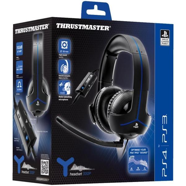 Y300p Headset Sony Official Ps3 Ps4 Thrustmaster 4160596 3362934109226
