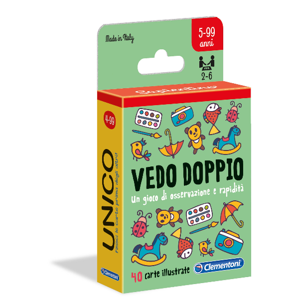 Carte viste doppie per bambini, con disegni divertenti e educativi, realizzate in carta di alta qualità da Clementoni 8005125161775 | initpc.it
