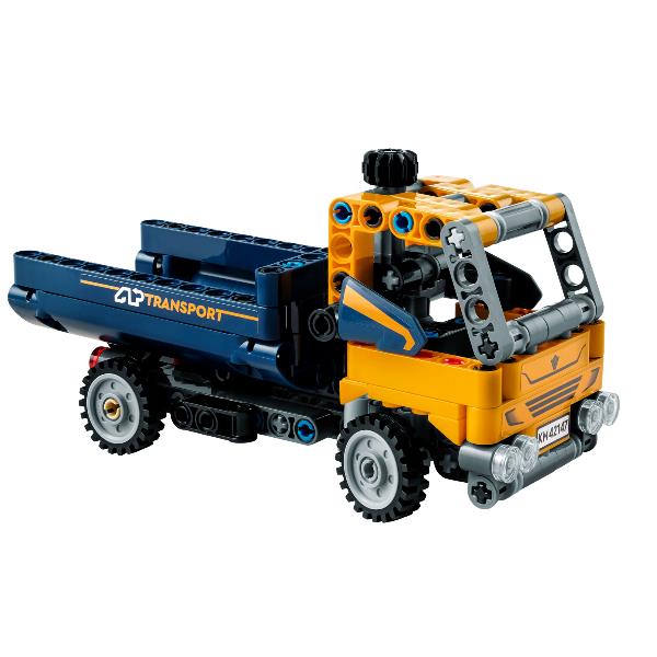Camion ribaltabile in lego, modello di trasporto con dettagli realistici e movimenti meccanici. Collezione giocattoli per bambini 5702017400075 | initpc.it