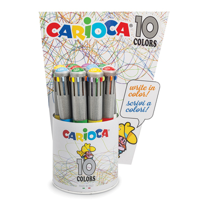 Sfera Carioca Maxi 10 Colori Fusto Metalizzato Carioca 42762 8003511427627