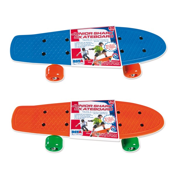 Junior Shark Skateboard 42x12x8 Cm Colori Assortiti Ronchi Supertoys