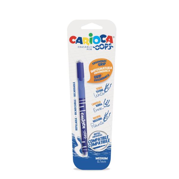 Penna Canc Blu Oops Blister 1 P Carioca 43036 02 8003511420369