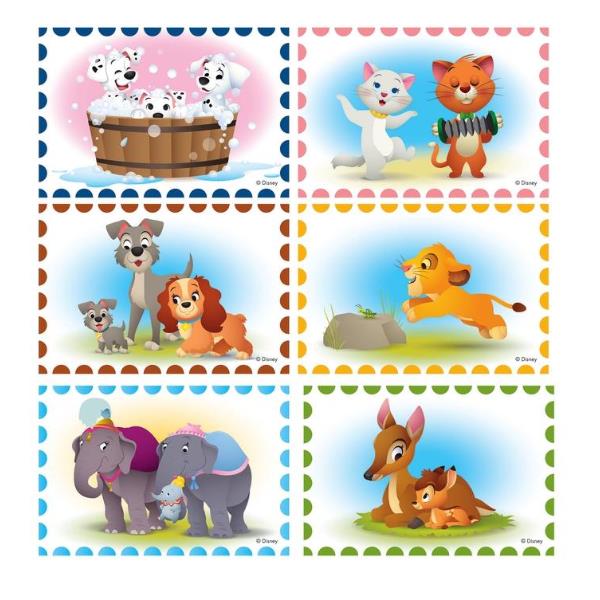 Cubi 6pz Disney Animals Clementoni 44011a 8005125440115