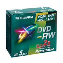 Dvd Rw 4 7gb 2x Jewel Case Conf 5pz Fujifilm 45767 4902520252012