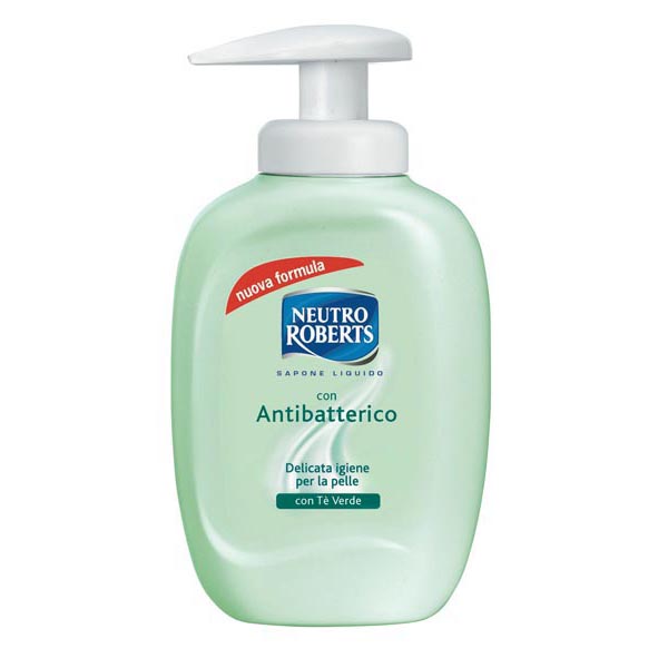 Sapone liquido neutro roberts al tè verde antibatterico 200 ml 8002410007718