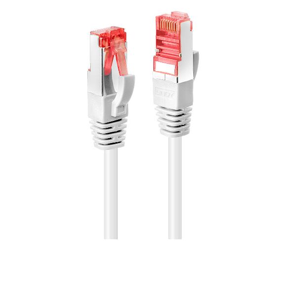 Cavo di rete CAT.6 con scudo a doppia foglia in metallo (S/FTP) bianco, lunghezza 10 metri, marca Lindy. 4002888477987 | initpc.it