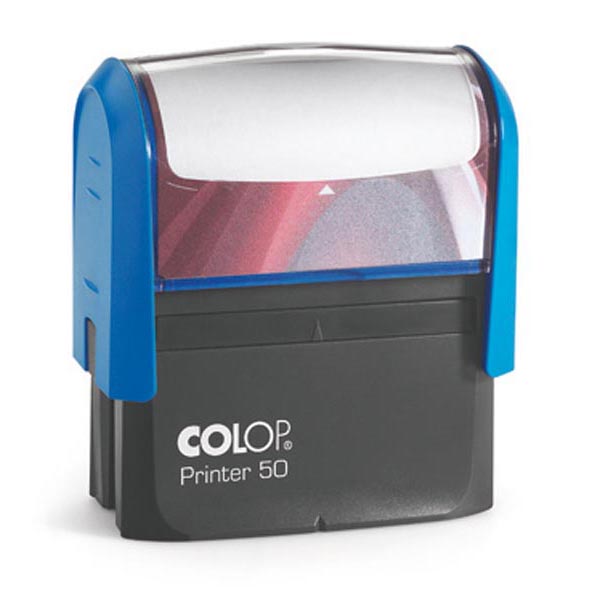 Timbro Colop printer G7 50 nero, modello di timbratrice professionale per la produzione di timbri in serie da ufficio e azienda. 9004362487456 | initpc.it