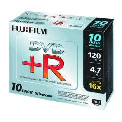 Dvd R 16x 4 7gb 16x Slim Conf 10pz Fujifilm 48344 4547410003567