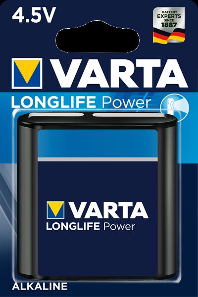 Batteria LONGLIFE POWER BLU 4,5 Alcalina di alta qualità da Varta, ideale per applicazioni domestiche e professionali con elevati requisiti di durata. 4008496559947 | initpc.it