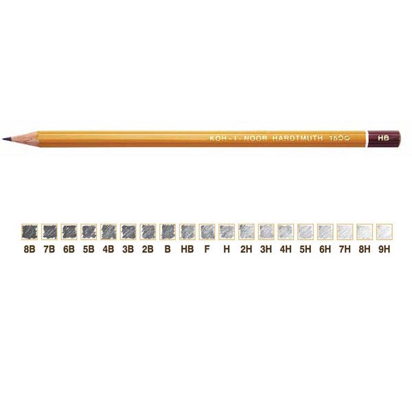 Matite koh-i-noor da disegno, 1500 pezzi, grado 2b 8032173013367