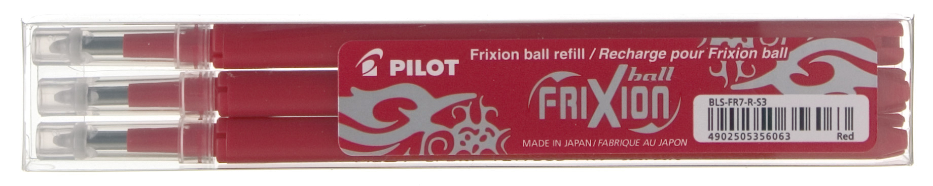 Set 3 Refill Sfera Frixionball 0 7mm Rosso Pilot 6658 4902505356063