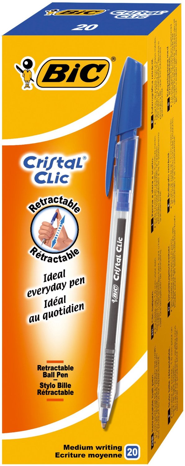 Penna Cristal Clic Blu Bic 8507332 70330171626