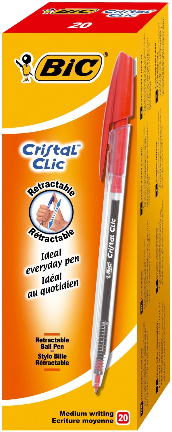 Penna Cristal Clic Rosso Bic 8507341 70330171633