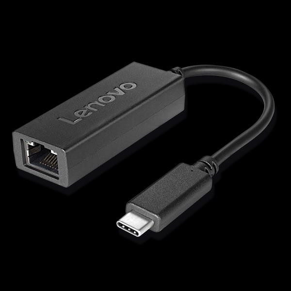 Adattatore USB-C a Ethernet per connettere dispositivi con porta USB-C a una rete LAN, compatibile con dispositivi Lenovo. 0193124150345 | initpc.it