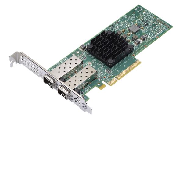 Prodotto: BROADCOM 57414, Interfaccia di rete 10/25 GbE a due porte, connesso a un sistema Lenovo tramite slot PCIe. 0889488496662 | initpc.it