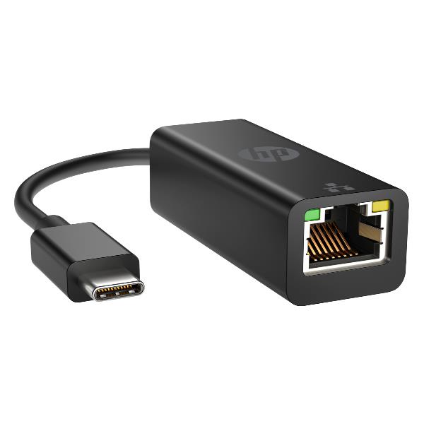 Adattatore USB-C a RJ-45 da HP, modello G2, per connessioni Ethernet su dispositivi con ingresso USB-C. 0196188549902 | initpc.it