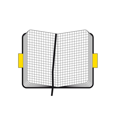 Moleskine Notebook Pocket Hard Cover Rig Quadretti