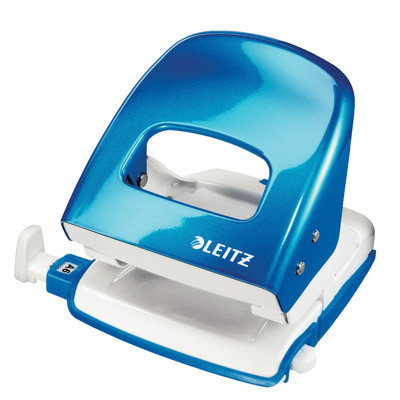 Perforatore leitz nexxt blu metallizzato 8cm 4002432395965